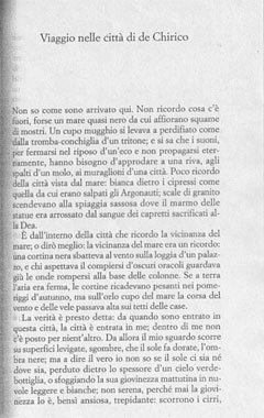 Italo Calvino, 'Viaggio nelle città di De Chirico' (1982)