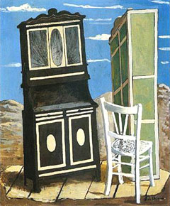 Giorgio De Chirico, 'Mobili nella valle' (1927)