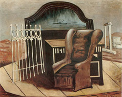 Giorgio De Chirico, 'Mobili nella valle' (1930)