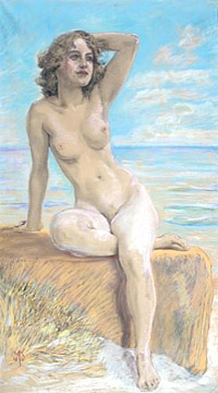 Max Klinger, 'Female Nude'