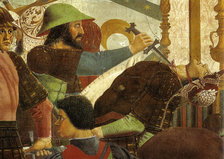La morte del figlio di Cosroe, Piero della Francesca, 'Leggenda della Vera Croce', Arezzo