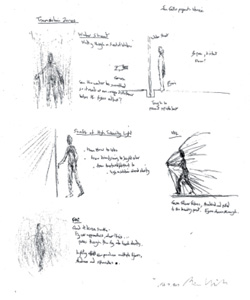 Bill Viola, Disegno preparatorio